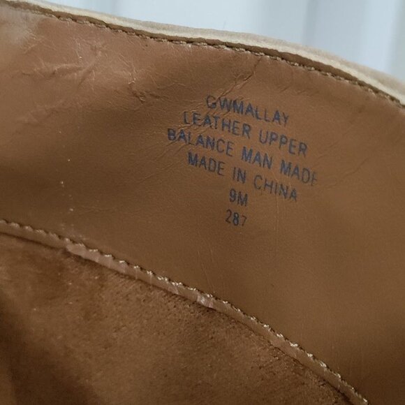 Guess MALLAY Tan Leather Side Zipper Mid-Calf Chunky High Heeled Boots Size 9M - Picture 10 of 16